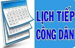 Lịch tiếp công dân định kỳ phiên thứ nhất tháng 8 của Chủ tịch UBND phường