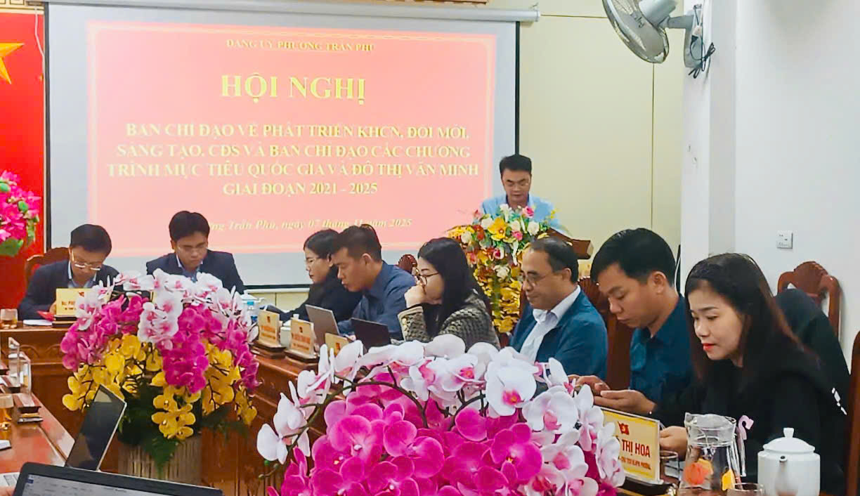 Phường Trần Phú đẩy mạnh triển khai nhiệm vụ phát triển khoa học, công nghệ, đổi mới sáng tạo, chuyển đổi số và các chương trình mục tiêu quốc gia, đô thị văn minh