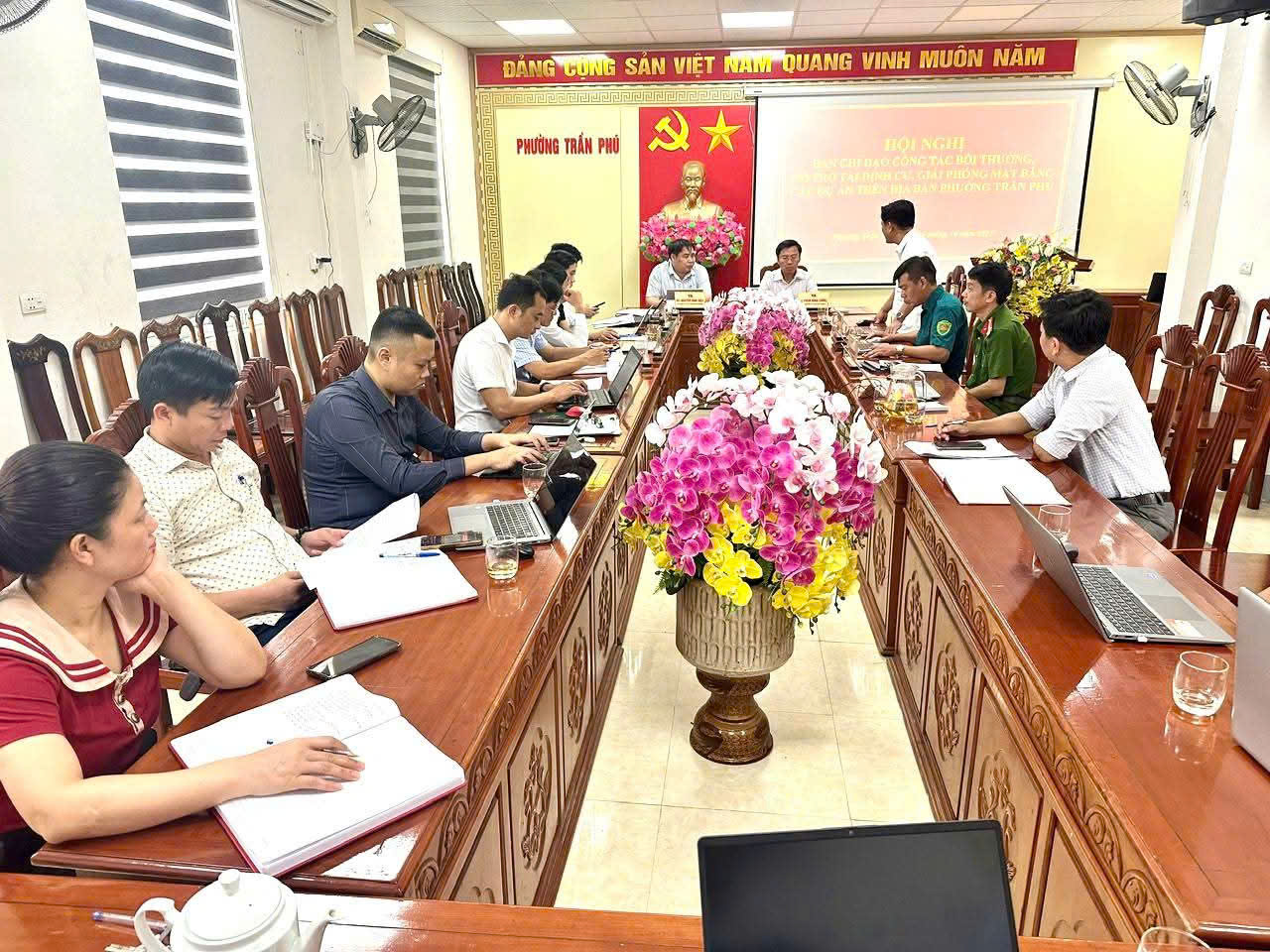 Hội nghị Ban chỉ đạo bồi thường, hỗ trợ tái định cư, GPMB các dự án trên địa bàn phường Trần Phú 