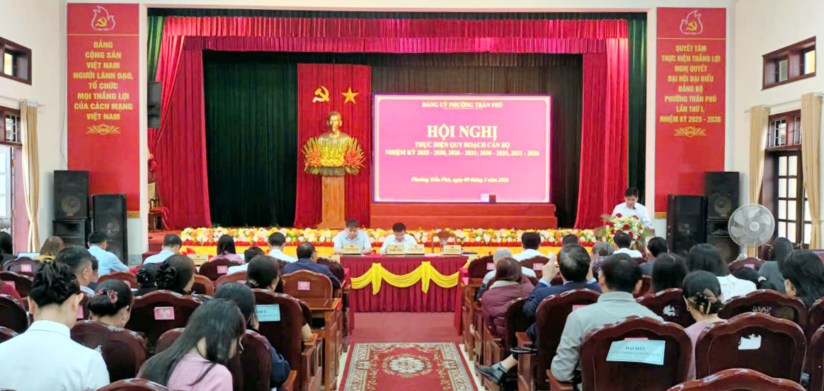 Đảng ủy phường Trần Phú triển khai công tác quy hoạch cán bộ thuộc diện BTV Tỉnh ủy quản lý các nhiệm kỳ