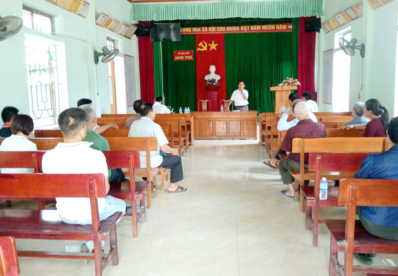 Dân chủ, công khai trong lấy ý kiến sắp xếp tổ dân phố ở phường Trần Phú