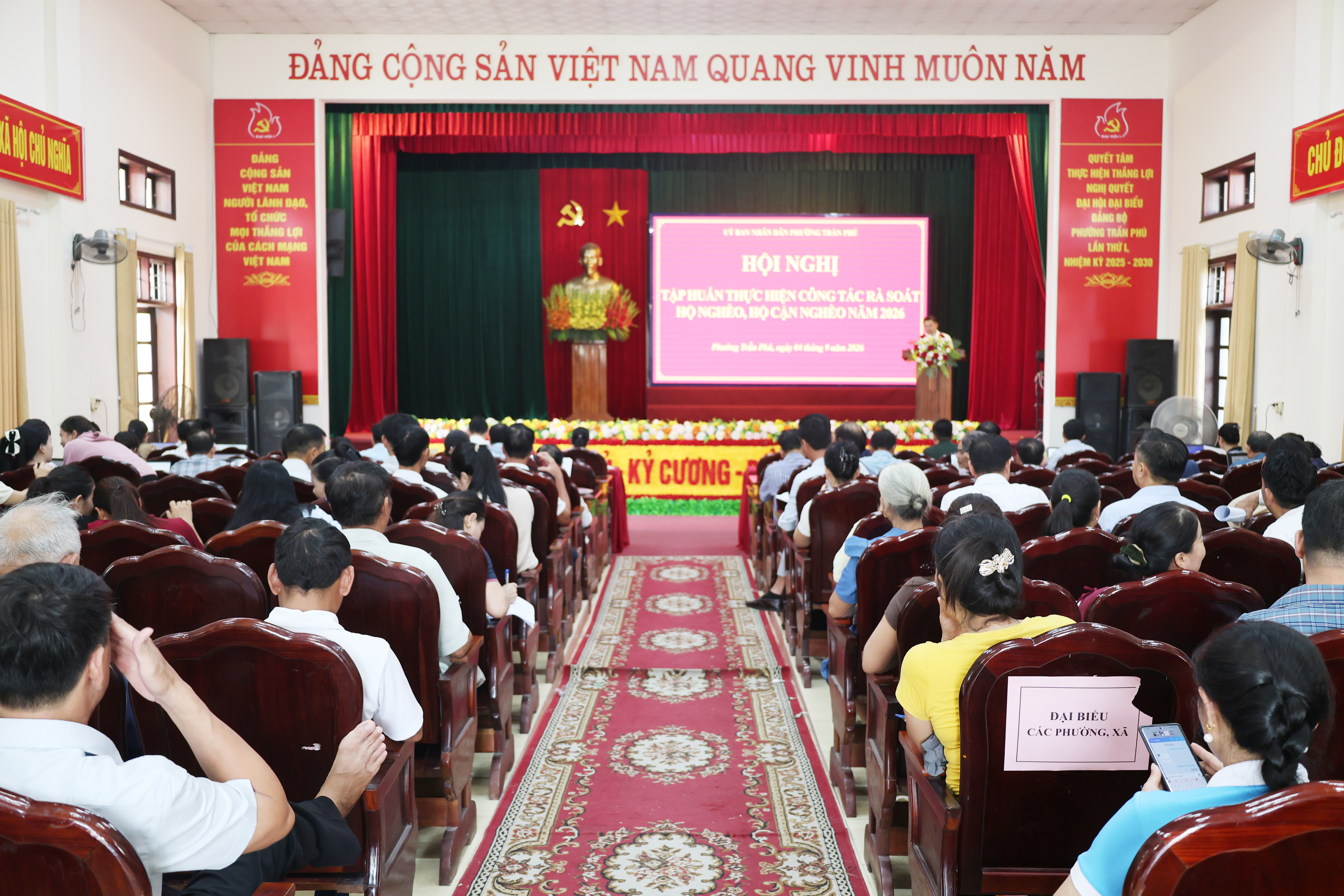 Phường Trần Phú tập huấn rà soát hộ nghèo, hộ cận nghèo năm 2026
