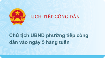 LỊCH TIẾP CÔNG DÂN
