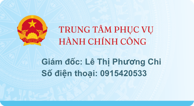 TRUNG TÂM PHỤC VỤ HÀNH CHÍNH CÔNG