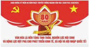 Bài tuyên truyên truyền thành tựu 80 năm của Ngành Văn hóa