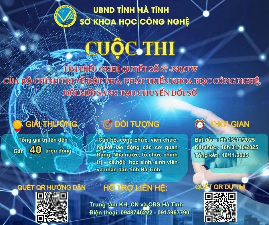Tham gia cuộc thi trực tuyến "Tìm hiểu Nghị quyết 57-NQ/TW"