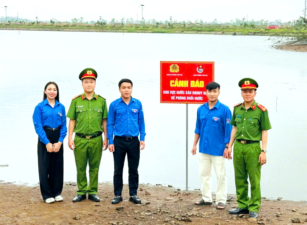 Tuổi trẻ phường Trần Phú đẩy mạnh học và làm theo Bác, chung tay chuyển đổi số và phòng chống đuối nước