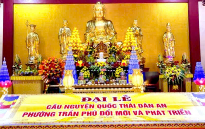 Chùa Phổ Độ tổ chức Đại Lễ cầu Quốc thái dân an, phường Trần Phú đổi mới phát triển