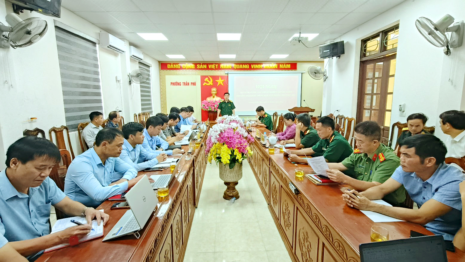Phường Trần Phú chủ động, khẩn trương chuẩn bị diễn tập tác chiến trong khu vực phòng thủ năm 2026