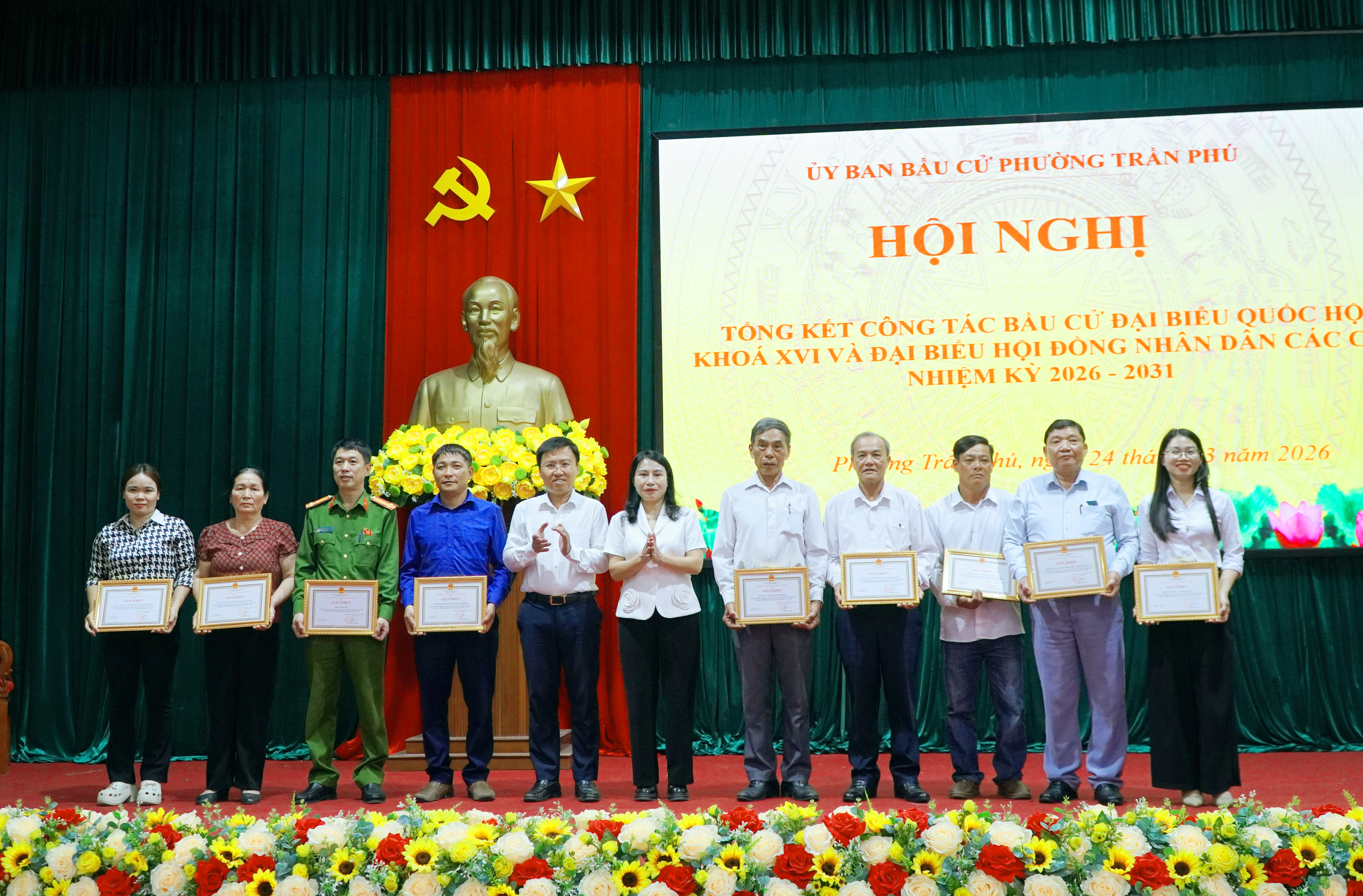 Phường Trần Phú tổng kết công tác bầu cử, khẳng định sự đồng thuận cao trong nhân dân