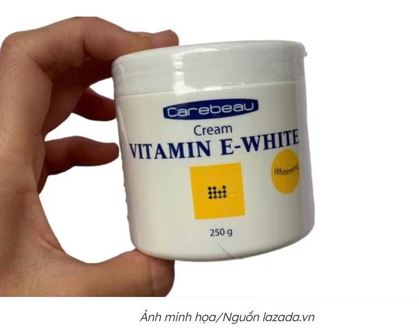 Đình chỉ lưu hành, thu hồi và tiêu hủy mỹ phẩm vi phạm Kem dưỡng da Vitamin E Carebeau – Trắng (Carebeau Cream Vitamin E-White) – Lọ 250g. 