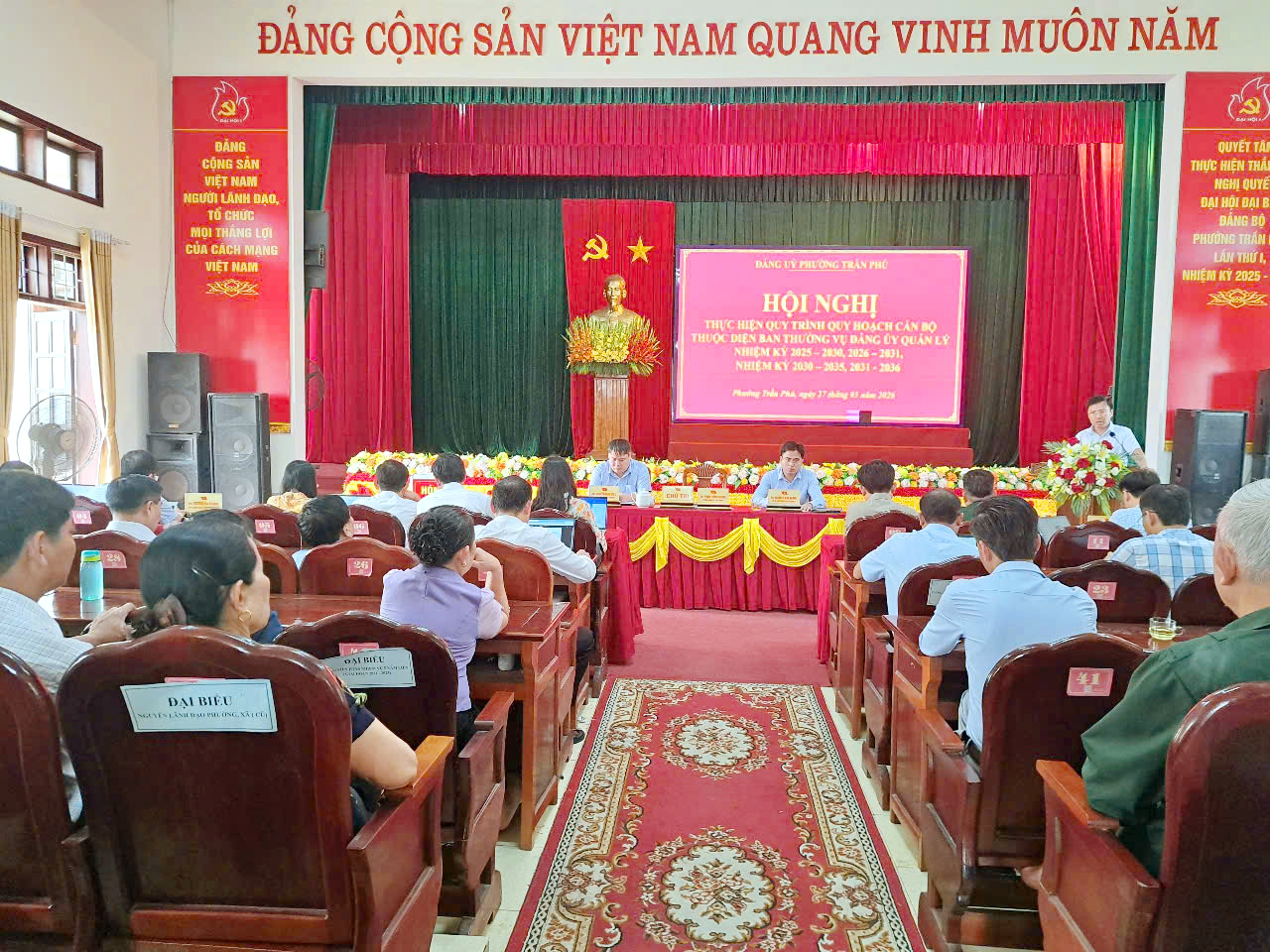 Phường Trần Phú tổ chức các hội nghị thực hiện quy trình xây dựng quy hoạch cán bộ thuộc diện BTV Đảng ủy quản lý 