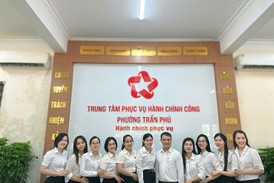 Trung tâm phục vụ hành chính công phường Trần Phú chuyển đổi và tái sử dụng  