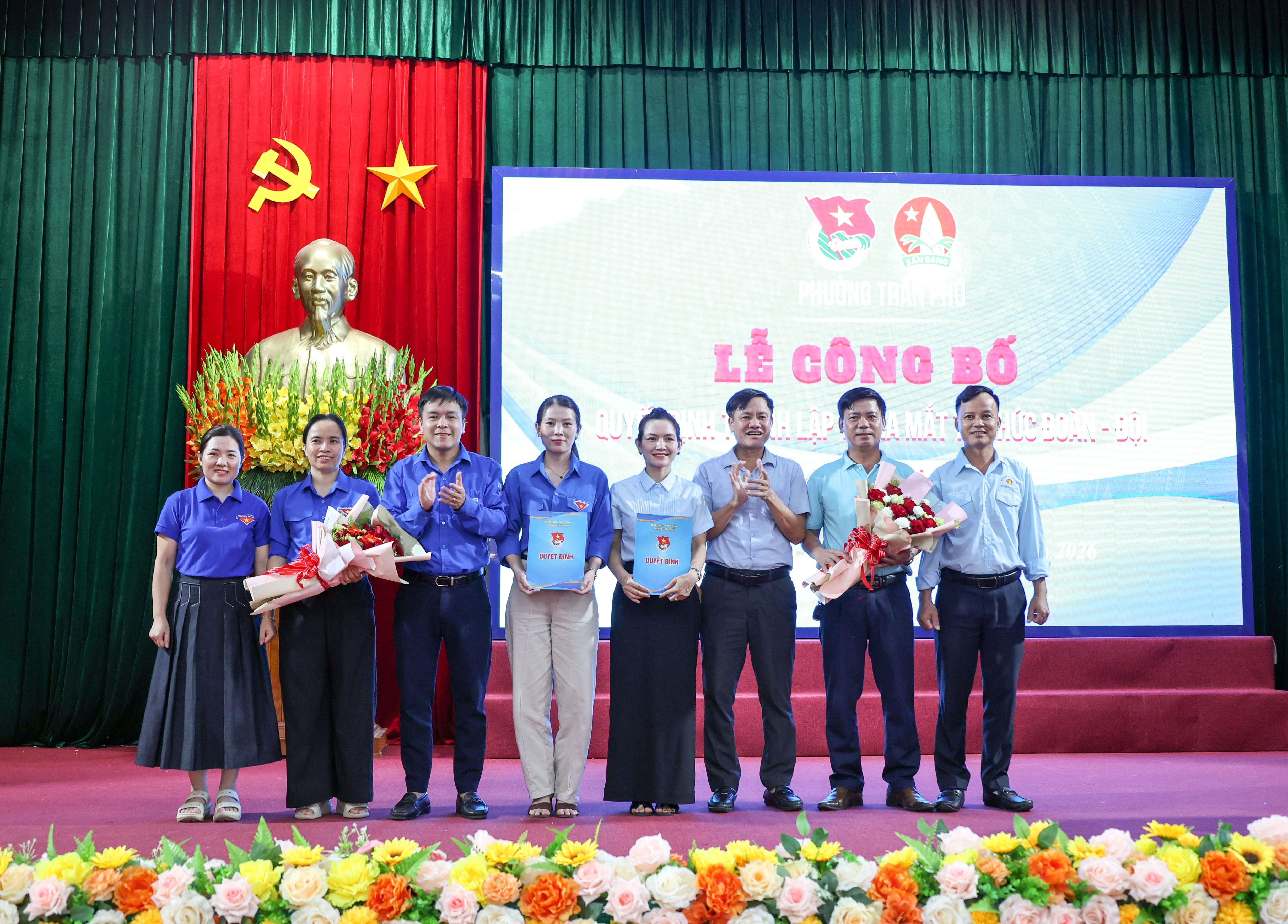 Đoàn phường Trần Phú kiện toàn tổ chức Đoàn, Đội sau sắp xếp trường học