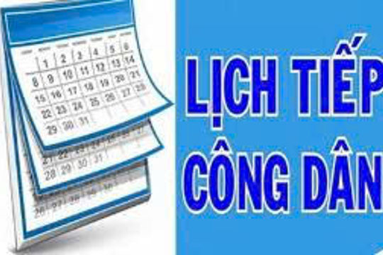 Thông báo lịch tiếp công dân định kỳ phiên thứ nhất tháng 10 của Chủ tịch UBND phường