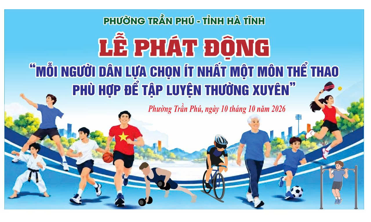 Phường Trần Phú phát động phong trào thể dục, thể thao năm 2026