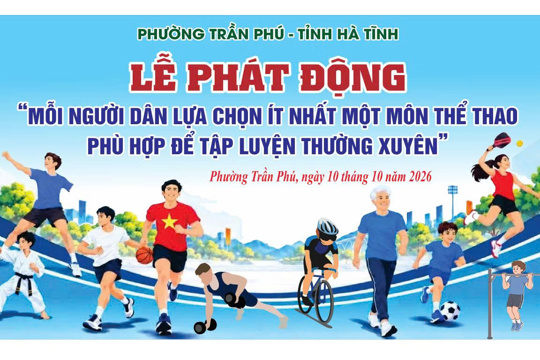 Phường Trần Phú phát động phong trào thể dục, thể thao năm 2026 