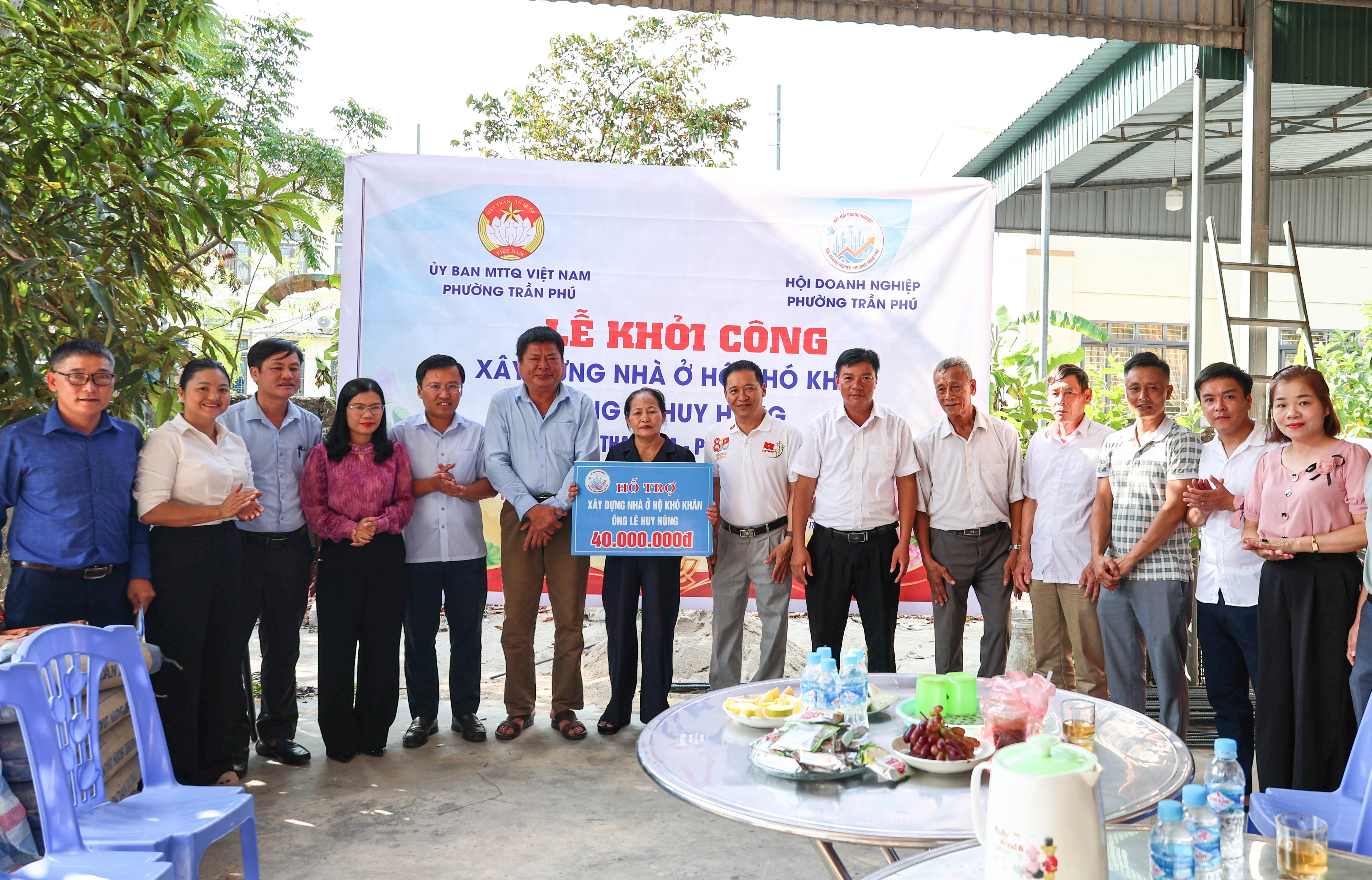 Trần Phú khởi công xây dựng nhà đại đoàn kết cho hộ có hoàn cảnh đặc biệt khó khăn