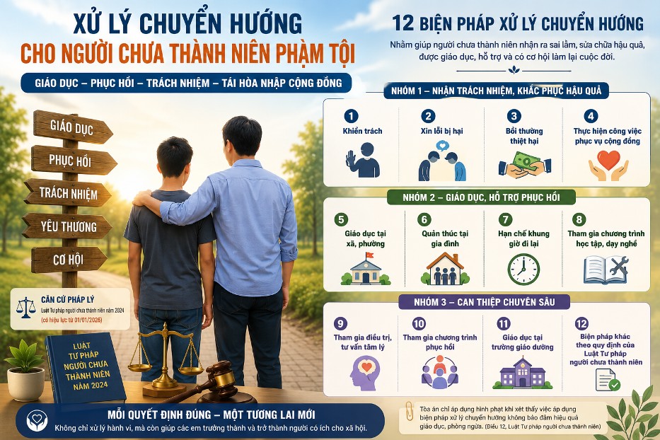 Xử lý chuyển hướng đối với người chưa thành niên phạm tội: Đừng để chậm một bước, mất cả cơ hội phục hồi