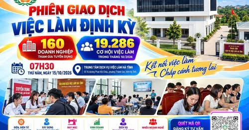 Thông tin về phiên giao dịch việc làm vào sáng ngày 15/10/2026