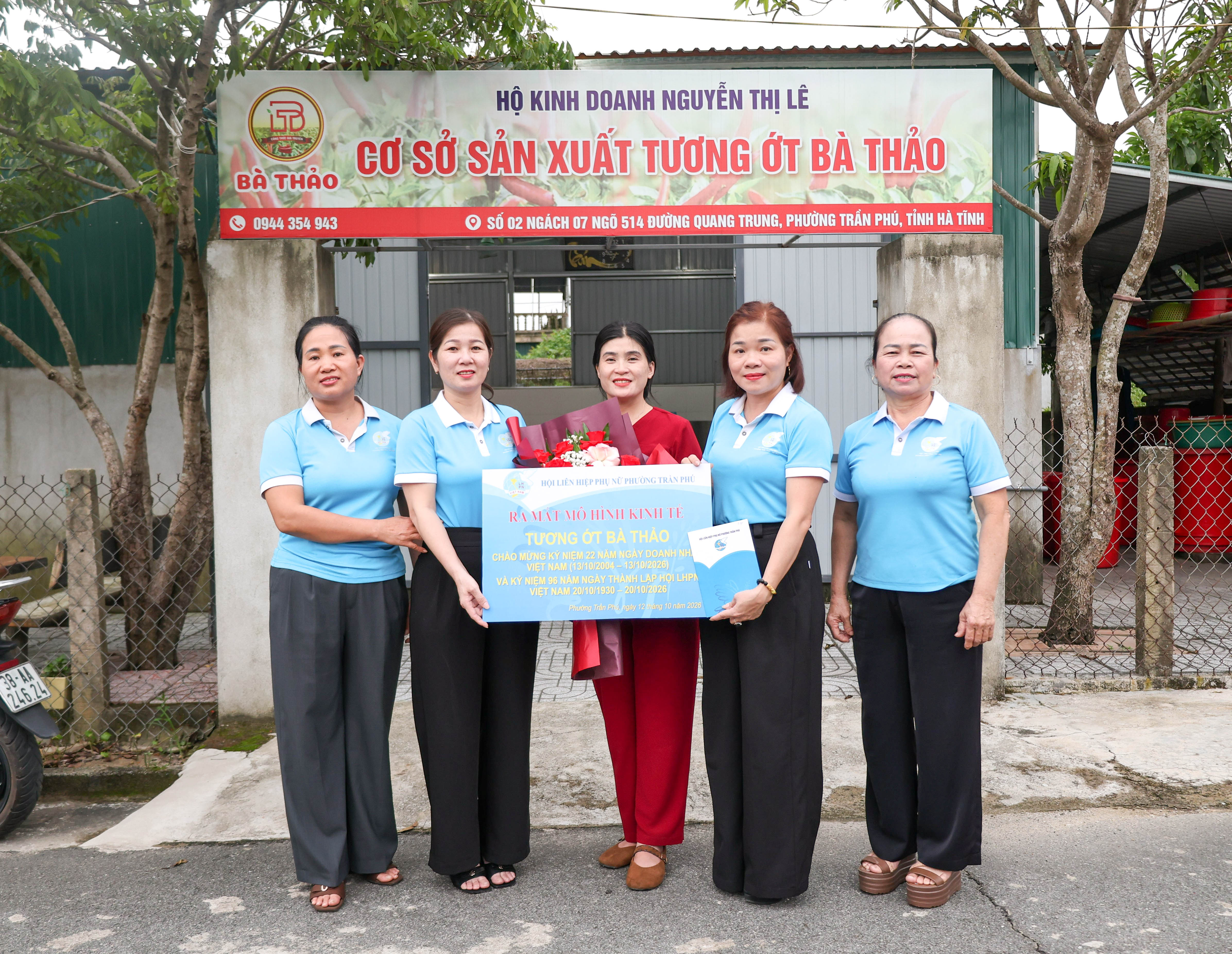 Phụ nữ phường Trần Phú ra mắt mô hình sản xuất tương ớt bà Thảo